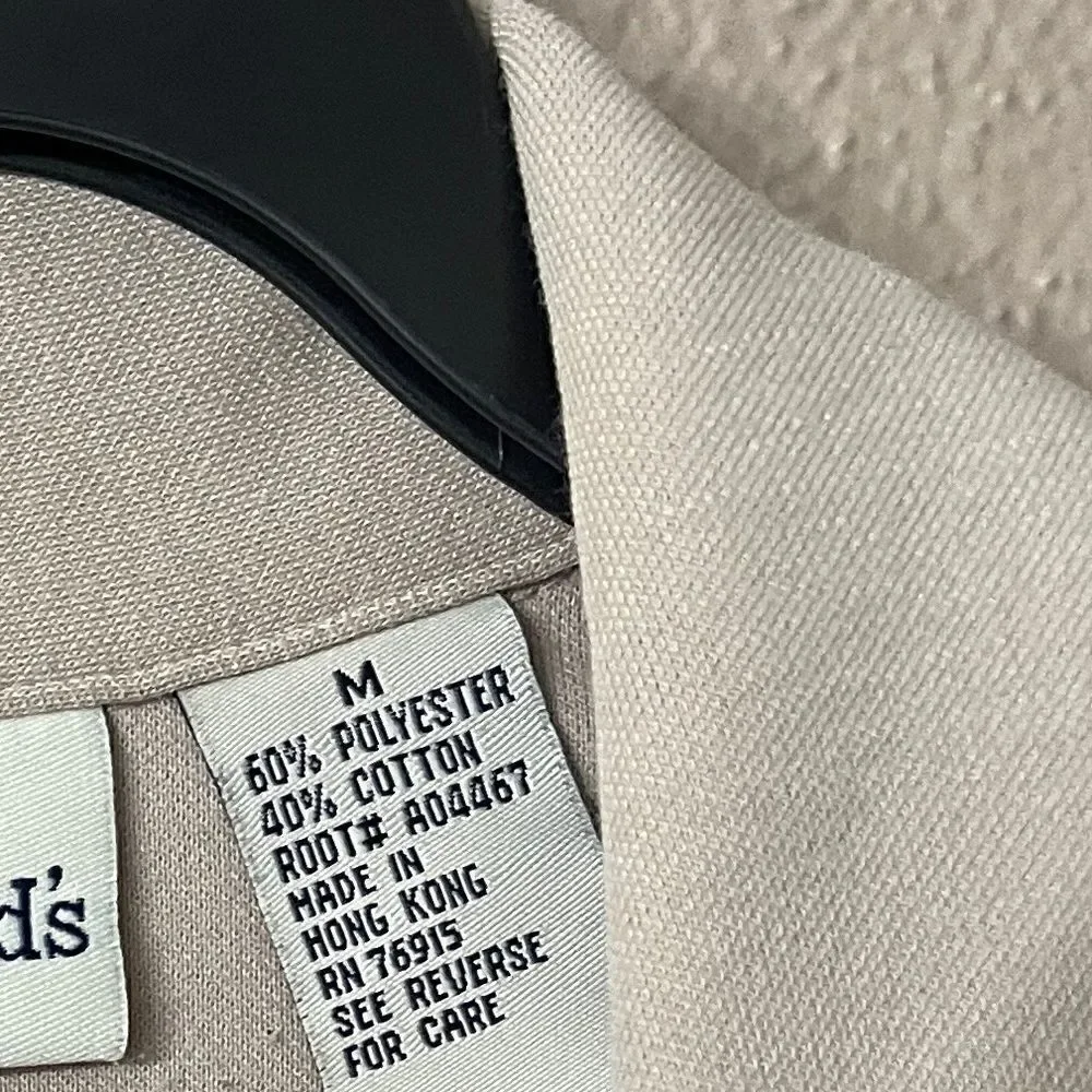 Appleseed’s Tan Button Down Cardigan size M - Picture 5 of 6